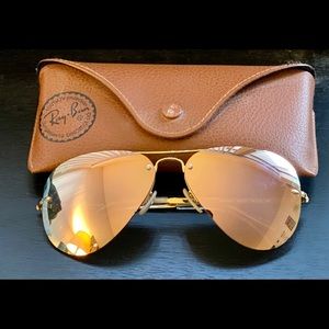 Women’s Ray Bans-Rose Gold Aviators